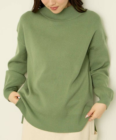 ハイネックプルオーバー レディース