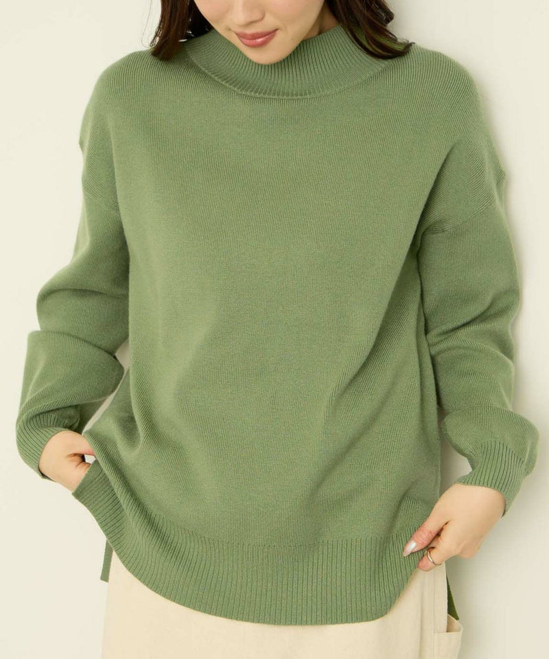 [期間限定knit]ハイネックプルオーバー レディース商品画像-1