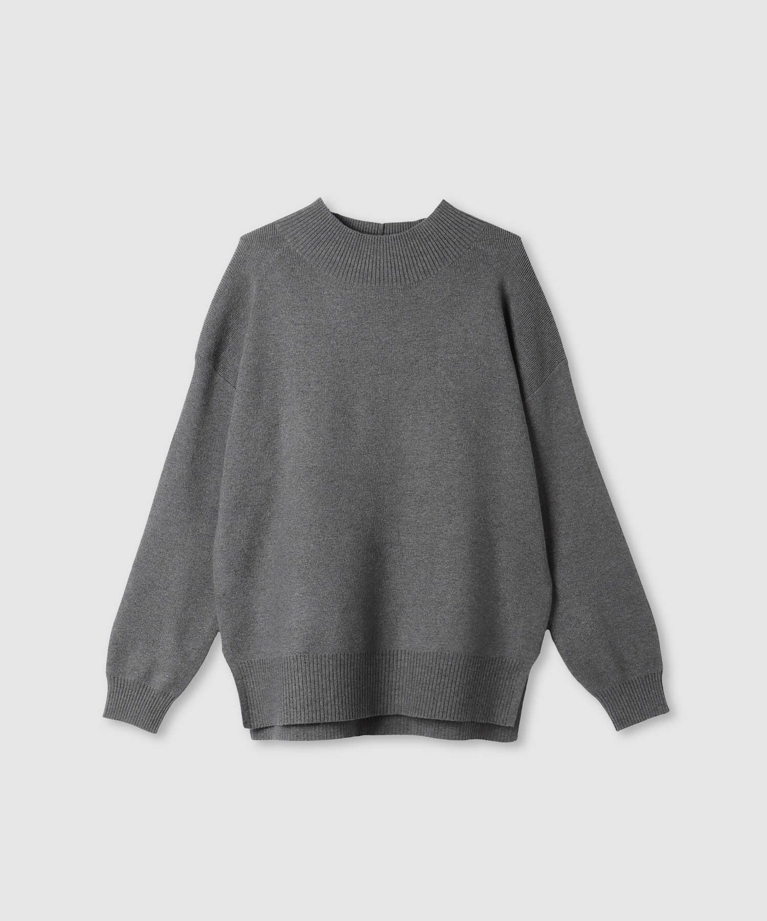 アース ハイハイハイネックショートカットプルオーバー F　グレー セール】 〈手洗い可能〉7G ウール カシミヤ ハイネック プルオーバー