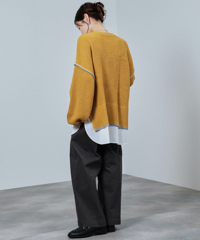 [期間限定knit]nAvy  時短 クルーニット レディース商品画像-21