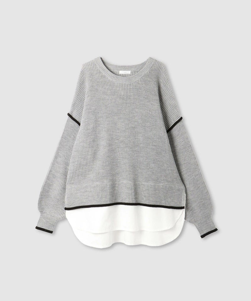 [期間限定knit]nAvy  時短 クルーニット レディース商品画像-23