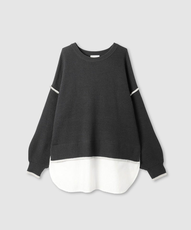 [期間限定knit]nAvy  時短 クルーニット レディース商品画像-24