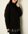 [期間限定knit]nAvy もちり もちもち ハイネックニット レディース商品サムネイル-2