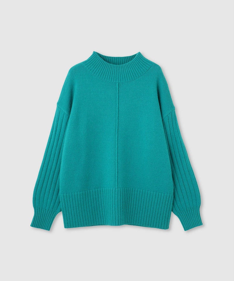 [期間限定knit]nAvy もちり もちもち ハイネックニット レディース商品画像-17