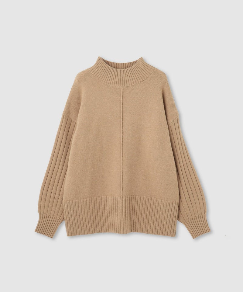 [期間限定knit]nAvy もちり もちもち ハイネックニット レディース商品画像-19