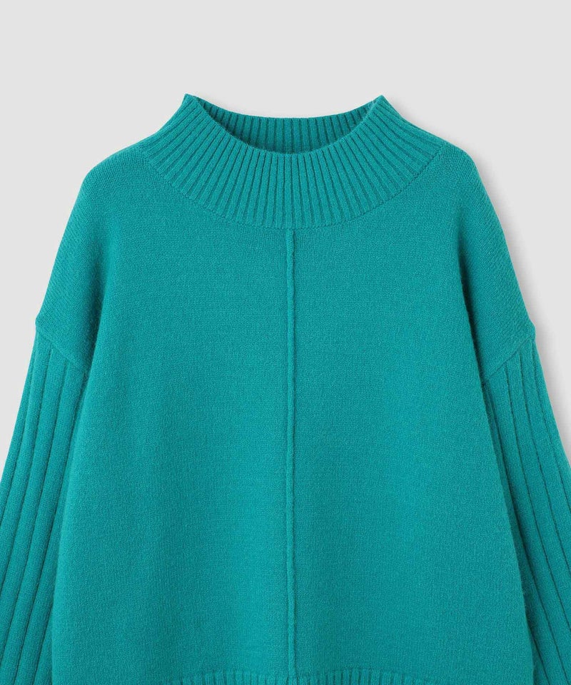 [期間限定knit]nAvy もちり もちもち ハイネックニット レディース商品画像-23