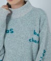 [期間限定knit]nAvy もちり もちもち 総柄ハイネックニット レディース商品サムネイル-3