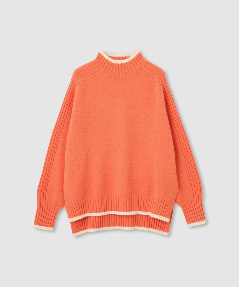 [期間限定knit]nAvy もちり もちもち 配色ハイネックニット レディース商品画像-24