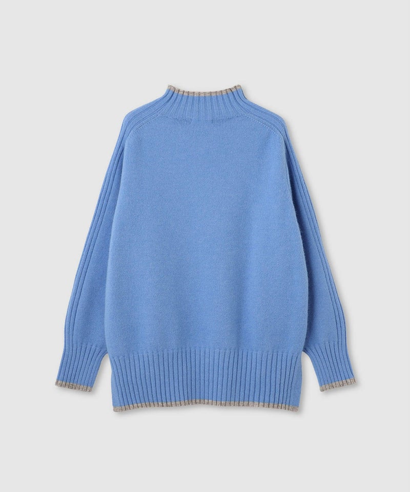[期間限定knit]nAvy もちり もちもち 配色ハイネックニット レディース商品画像-26