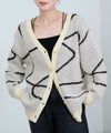[期間限定knit]nAvy もちり もちもち 総柄ニットカーディガン レディース商品サムネイル-5