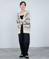 [期間限定knit]nAvy もちり もちもち 総柄ニットカーディガン レディース商品サムネイル-9