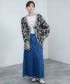 [期間限定knit]nAvy もちり もちもち 総柄ニットカーディガン レディース商品サムネイル-14