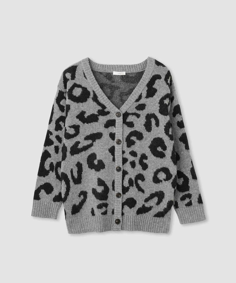 [期間限定knit]nAvy もちり もちもち 総柄ニットカーディガン レディース商品画像-20