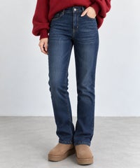 nAvy マックヒート裏起毛ストレートパンツ レディース