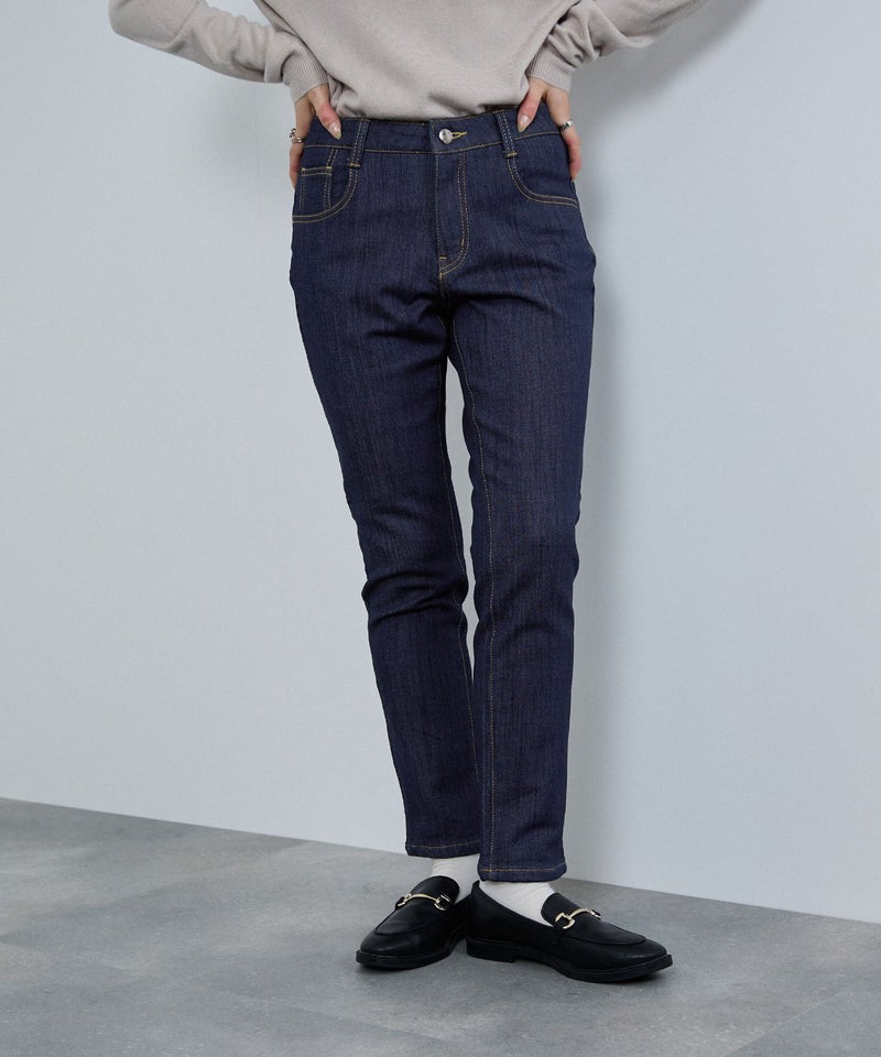 nAvy マックヒート裏起毛ストレートパンツ レディース商品画像-5