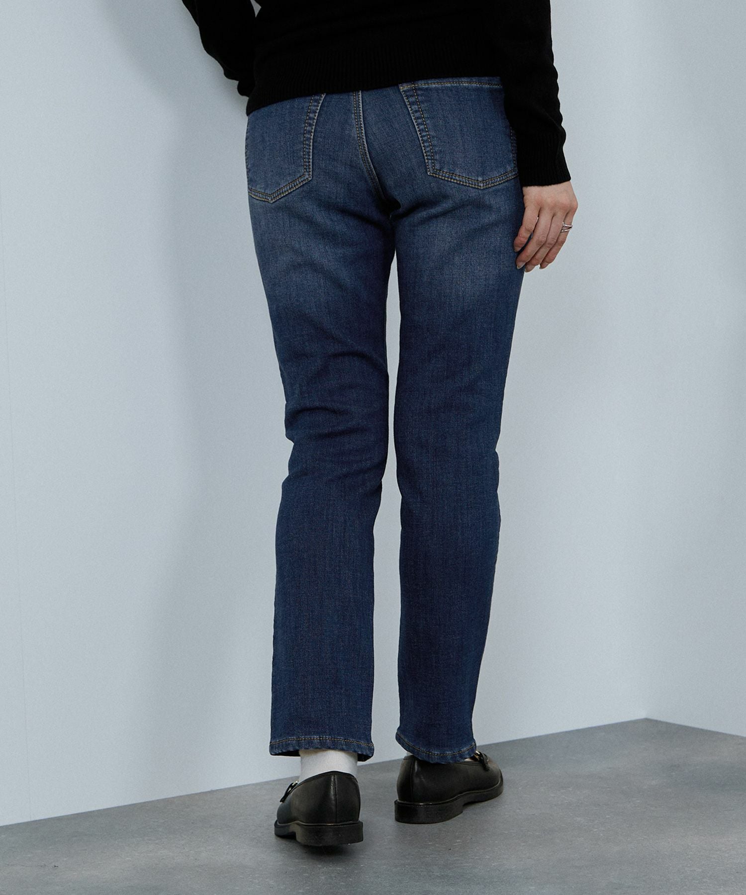 nAvy マックヒート裏起毛ストレートパンツ レディース