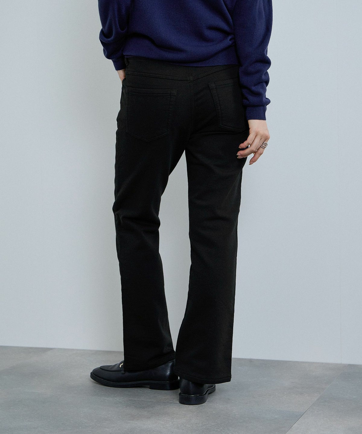 nAvy マックヒート裏起毛ストレートパンツ レディース