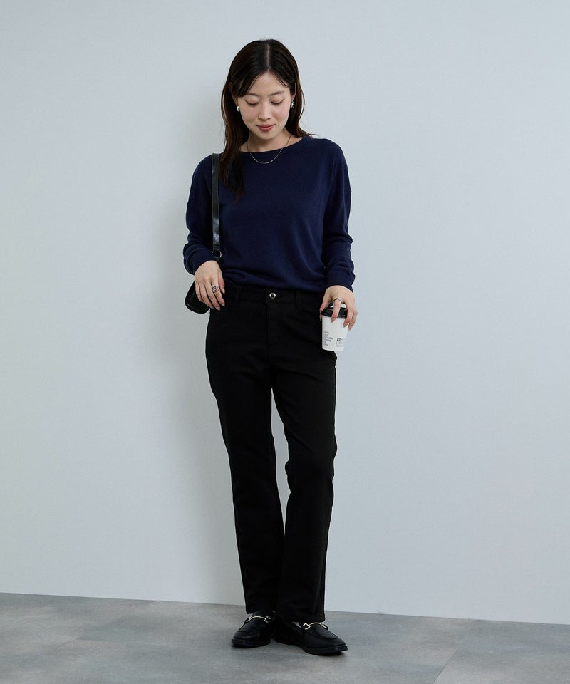 [値下げ]nAvy  マックヒート裏起毛ストレートパンツ レディース商品画像-14