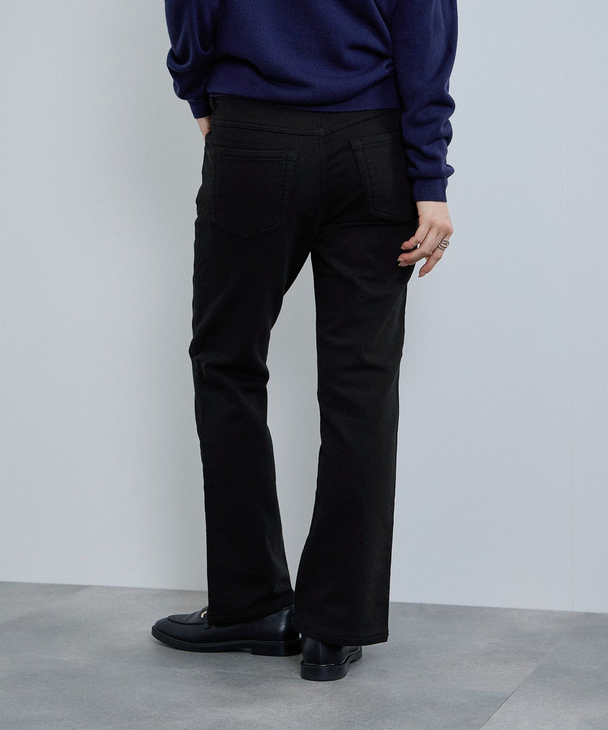 nAvy マックヒート裏起毛ストレートパンツ レディース