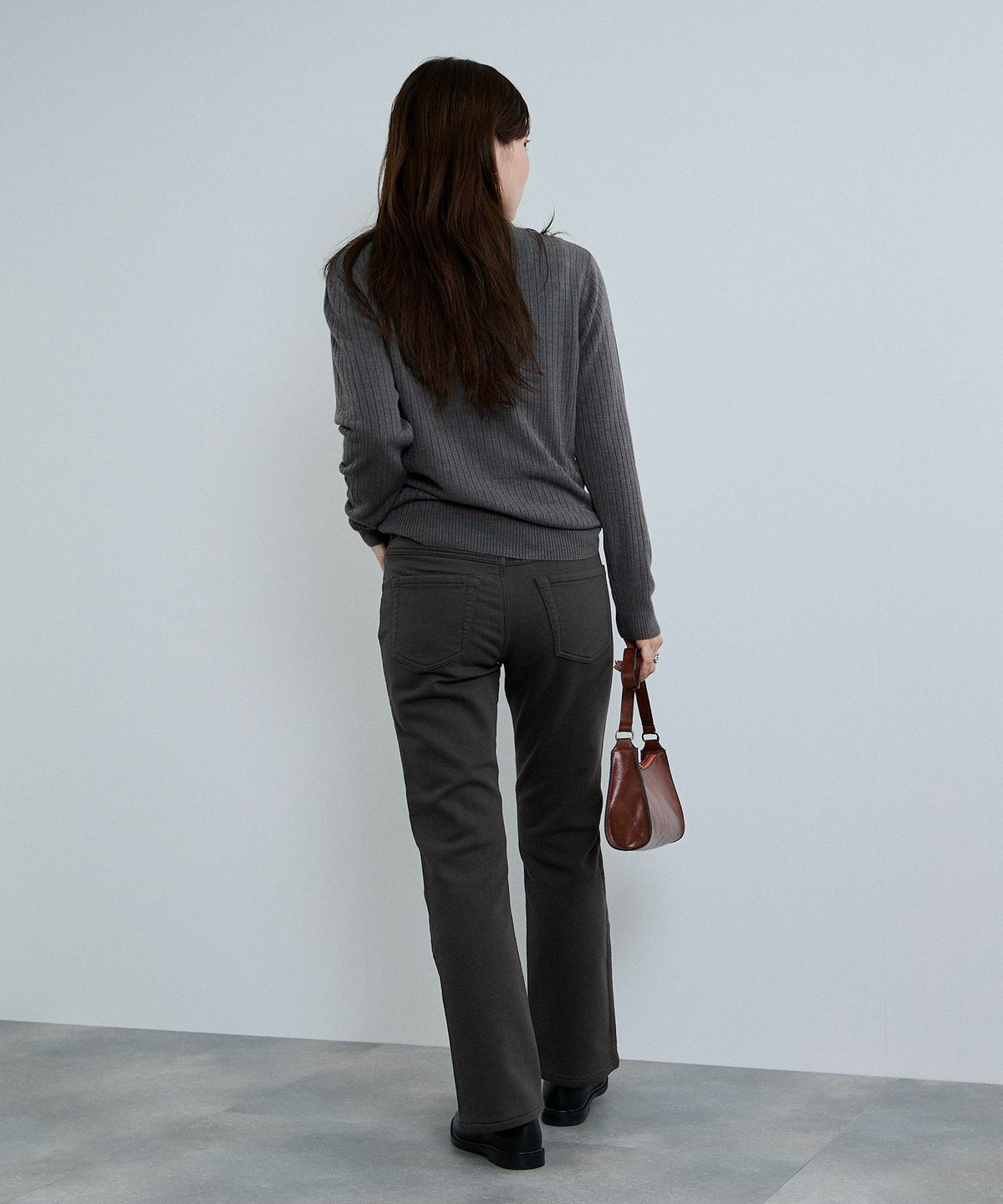 nAvy マックヒート裏起毛ストレートパンツ レディース