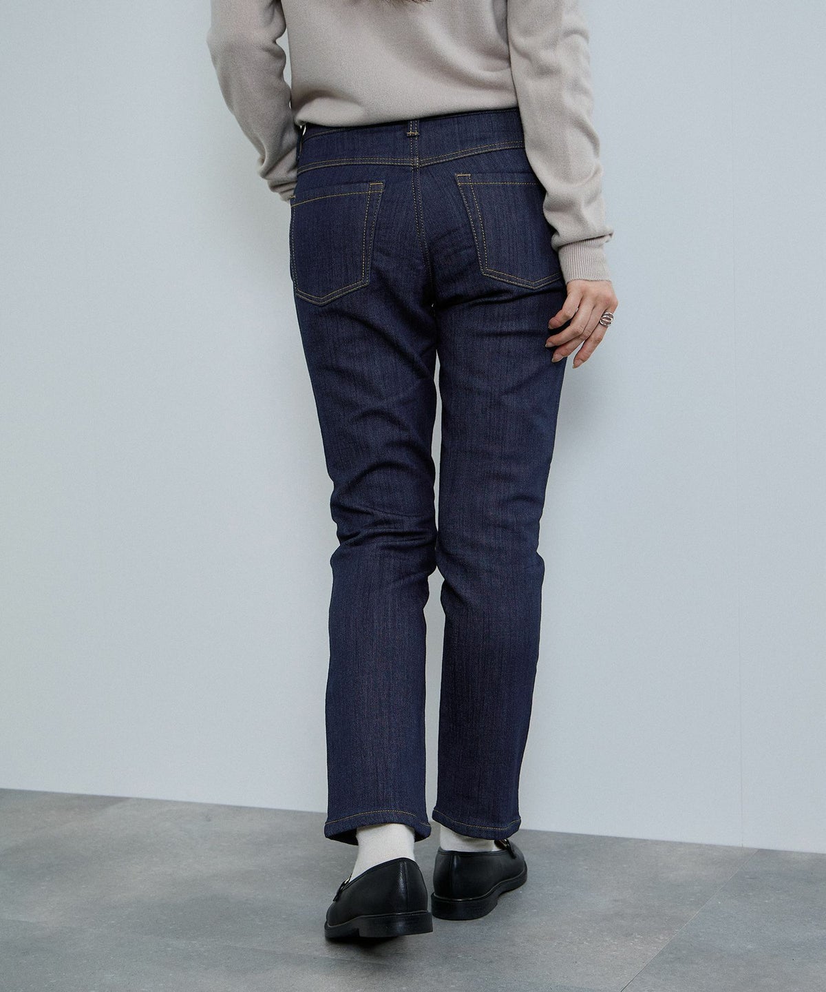 nAvy マックヒート裏起毛ストレートパンツ レディース