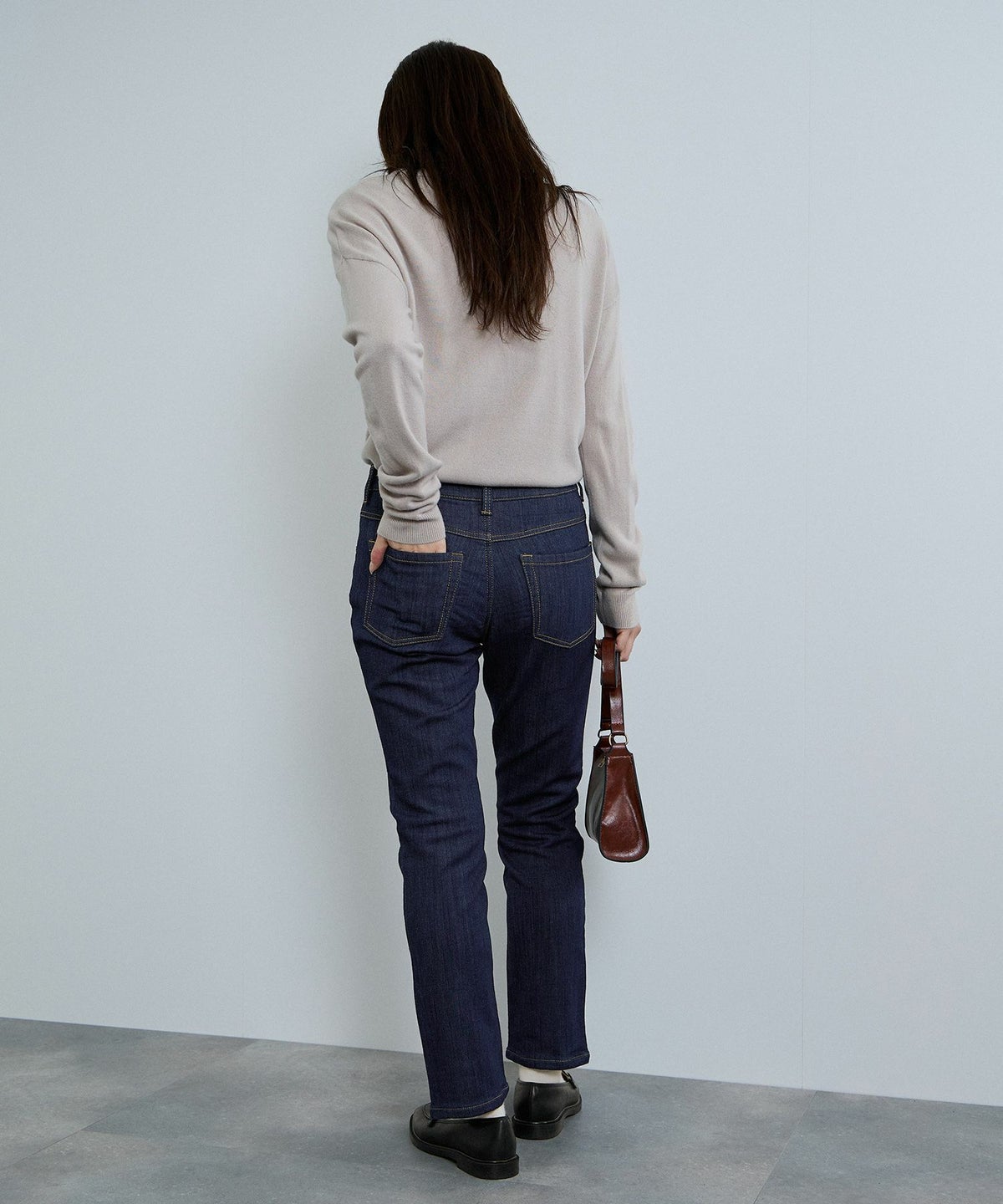 nAvy マックヒート裏起毛ストレートパンツ レディース