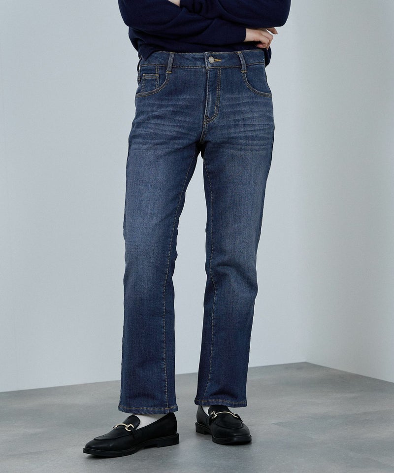 [値下げ]nAvy  マックヒート裏起毛スリムストレート レディース商品画像-1