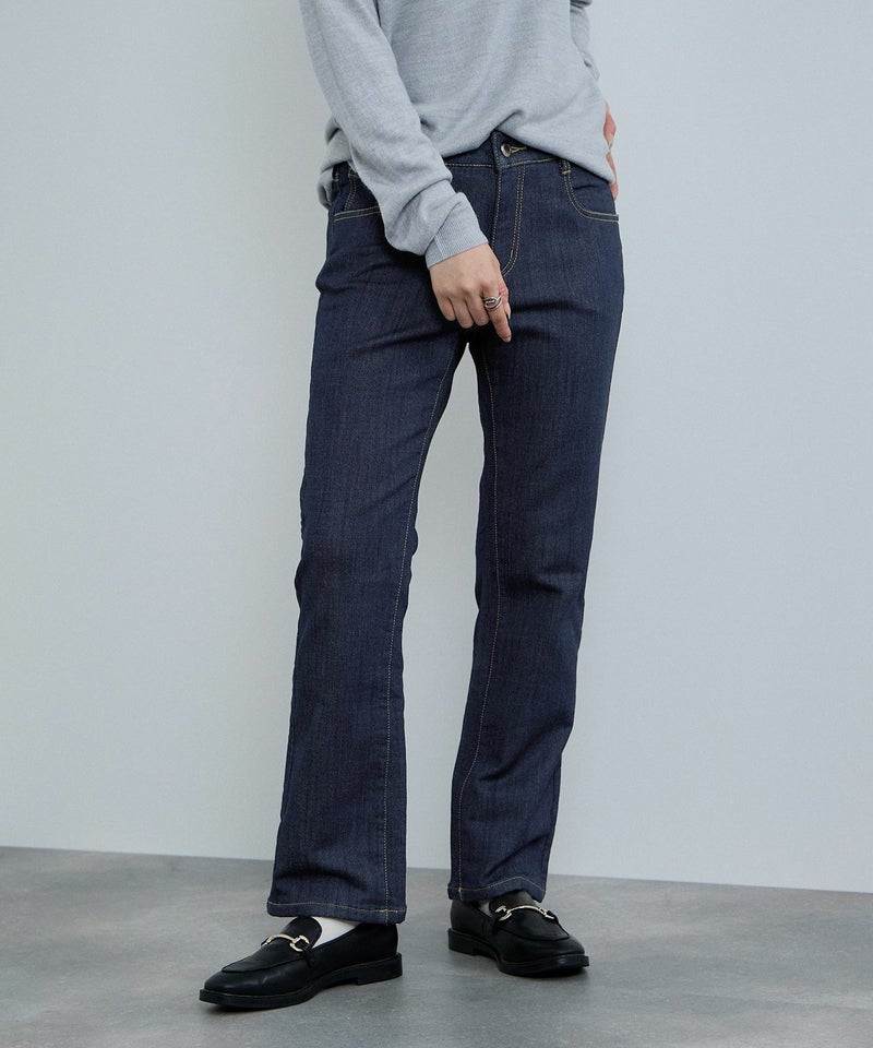 nAvy マックヒート裏起毛スリムストレート レディース商品画像-2