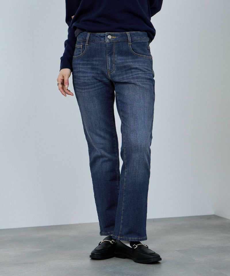 nAvy マックヒート裏起毛スリムストレート レディース商品画像-4