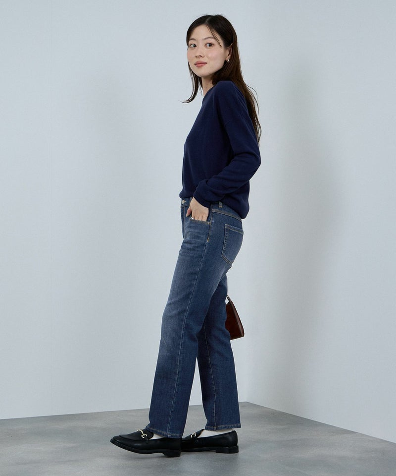 nAvy マックヒート裏起毛スリムストレート レディース商品画像-8