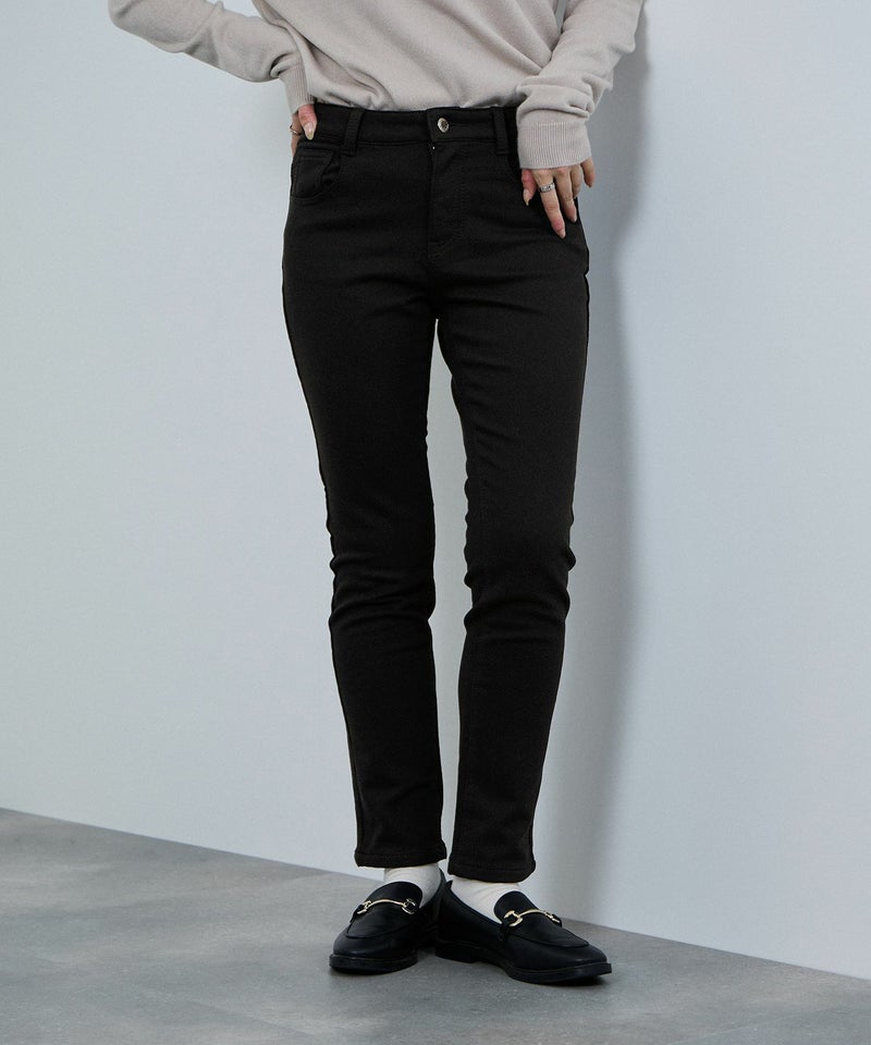 [値下げ]nAvy  マックヒート裏起毛スリムストレート レディース商品画像-15