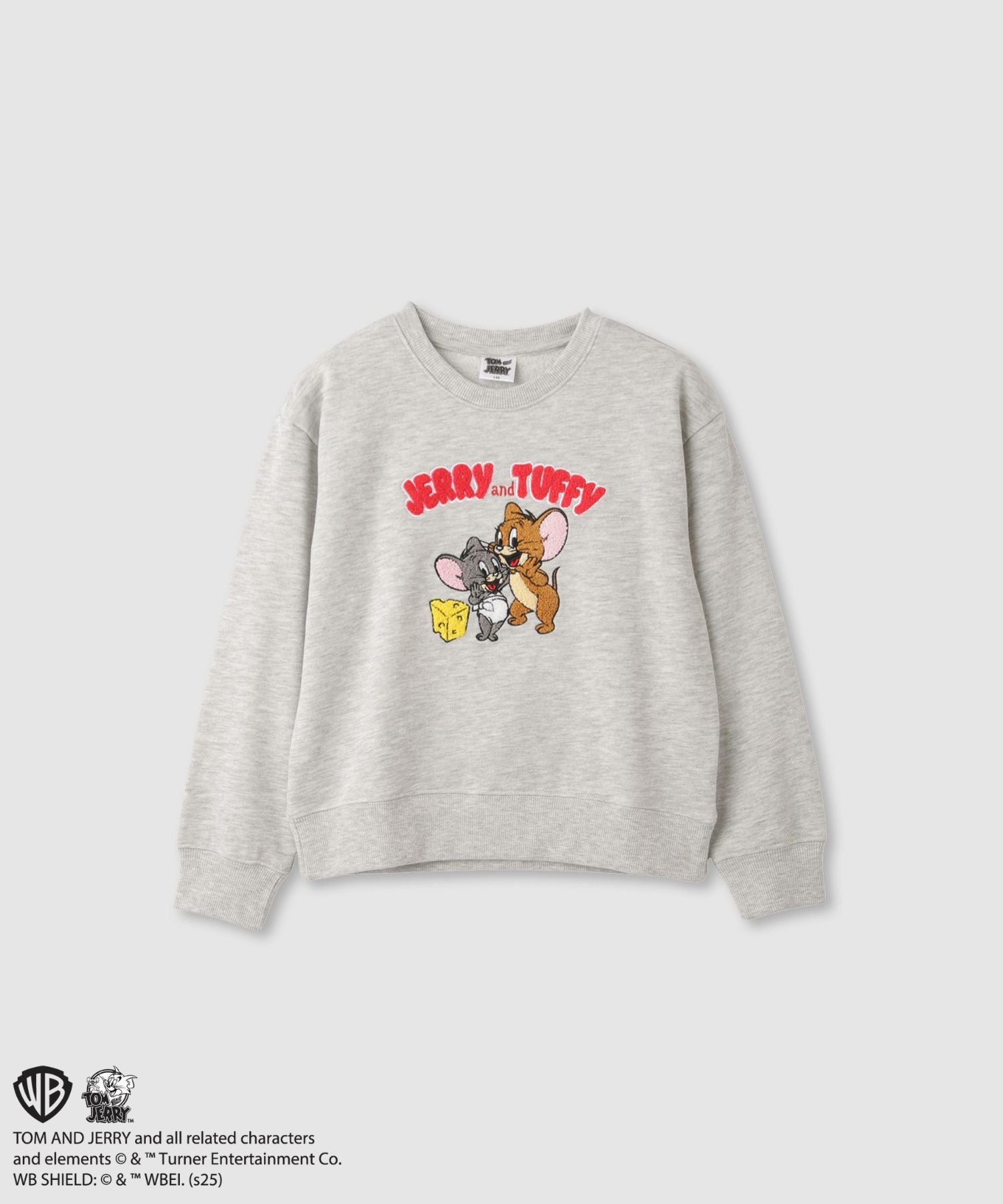 カラさま Tom and Jerry サガラ刺繍トレーナー キッズ