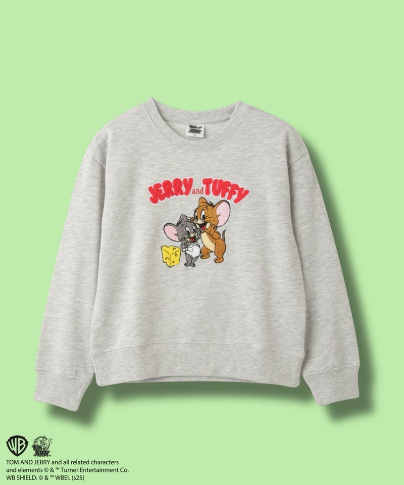 Tom and Jerry サガラ刺繍トレーナー キッズ商品画像-1