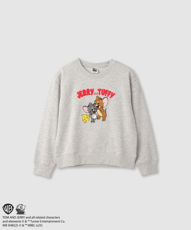 Tom and Jerry サガラ刺繍トレーナー キッズ商品画像-1