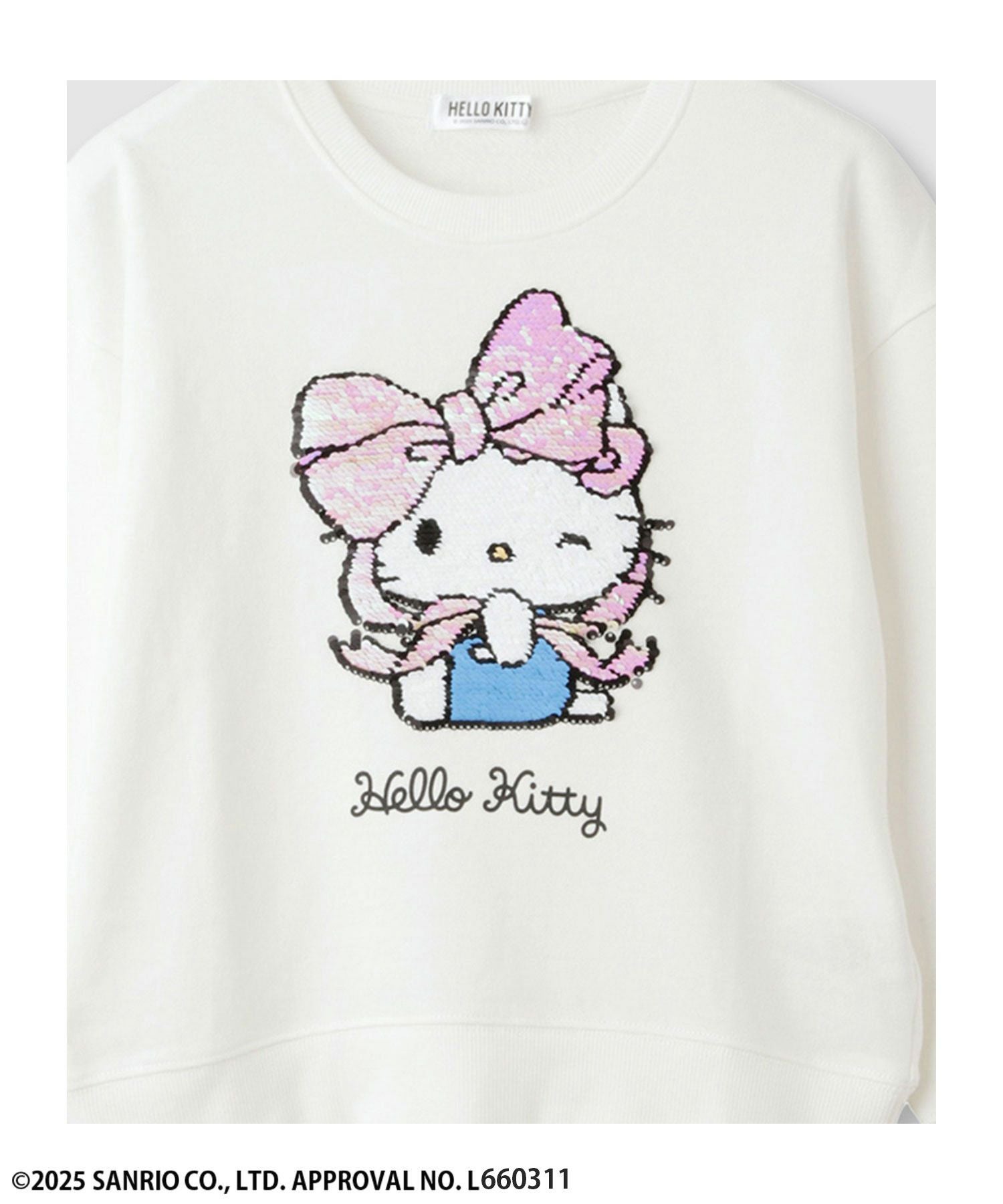 サンリオキャラクターズ ハローキティ スパンコールトレーナー キッズ