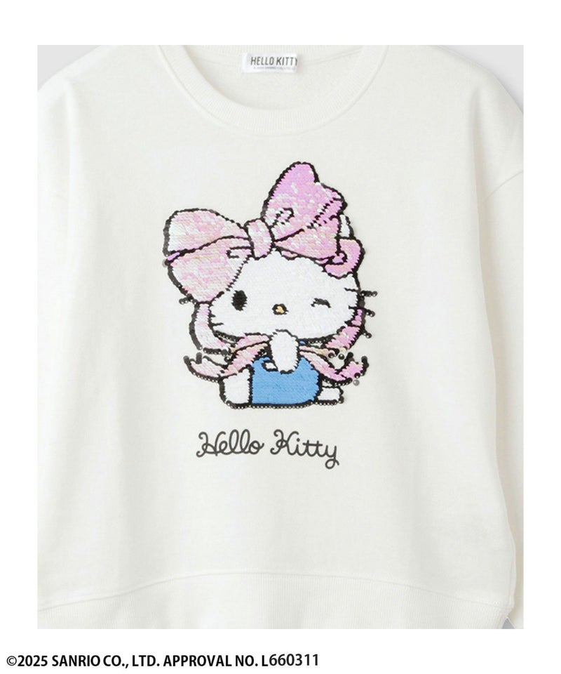 サンリオキャラクターズ ハローキティ スパンコールトレーナー キッズ商品画像-4