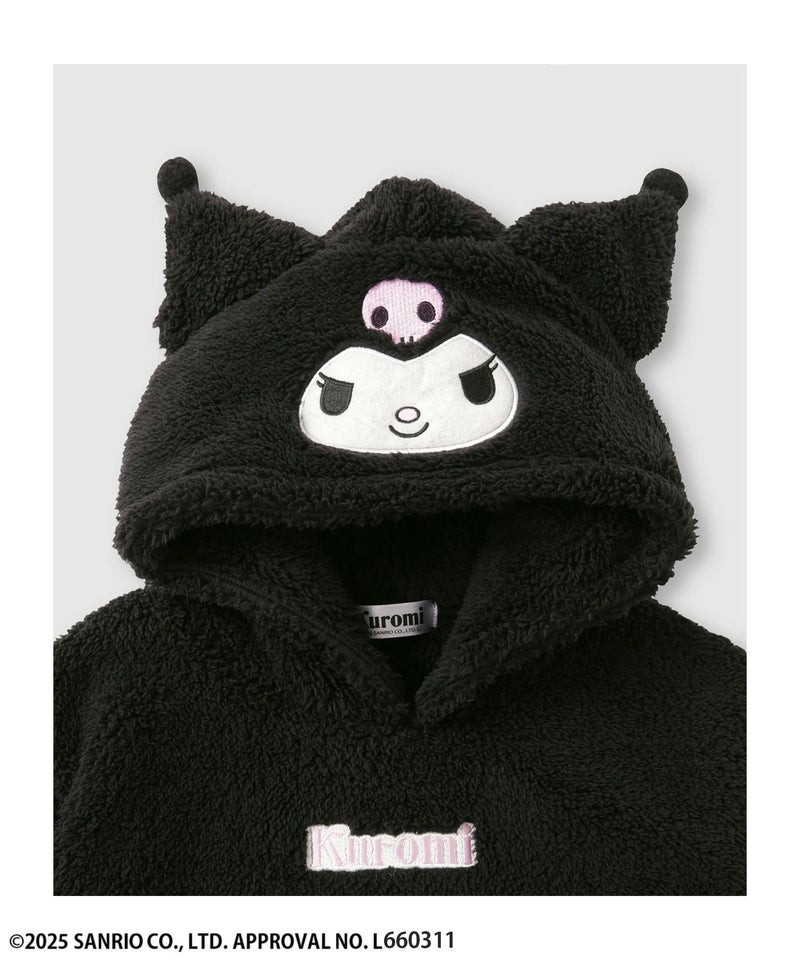 サンリオキャラクターズ クロミ もこもこプルオーバーパーカー キッズ商品画像-3