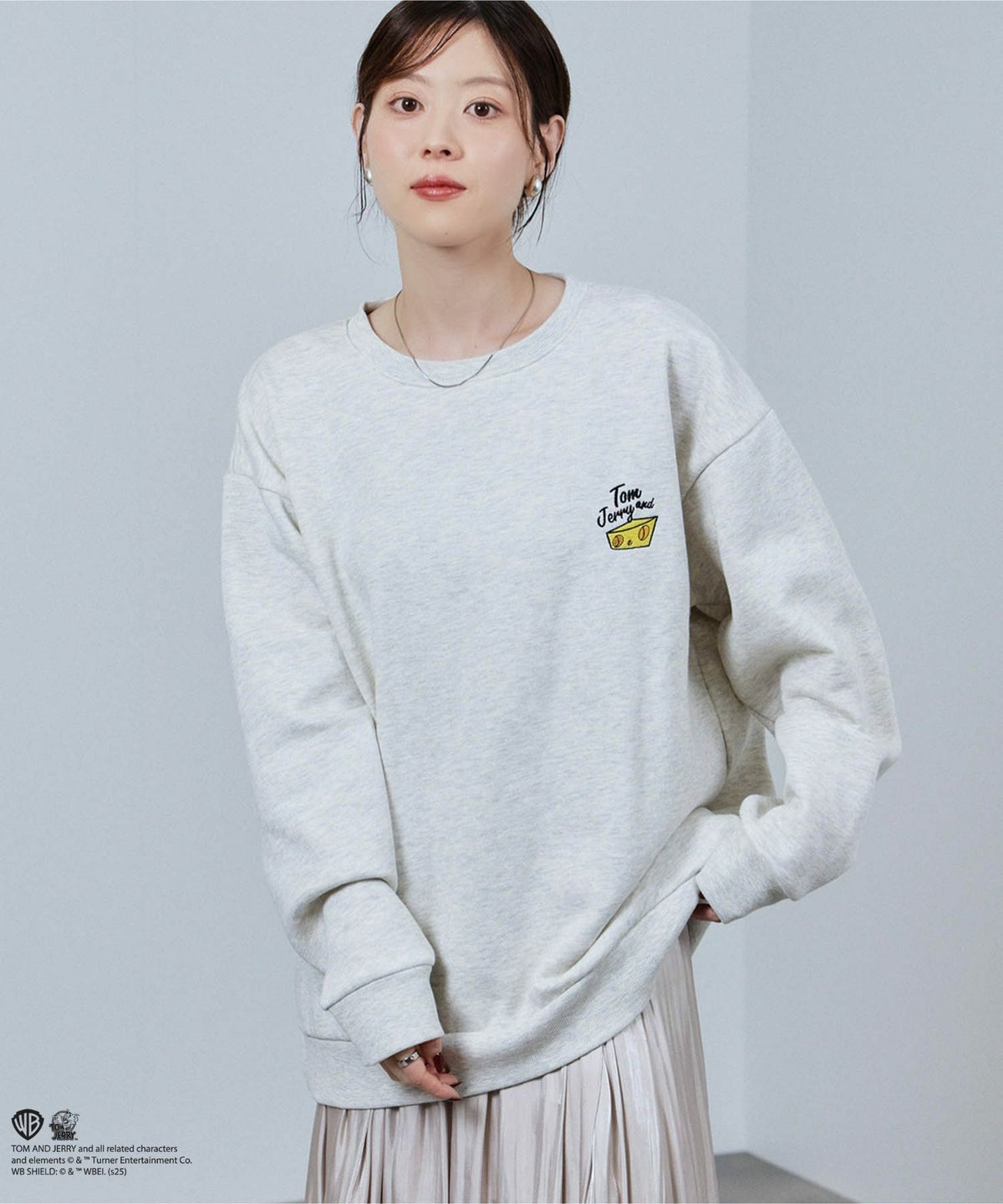 Tom and Jerry サガラ刺繍トレーナー メンズ