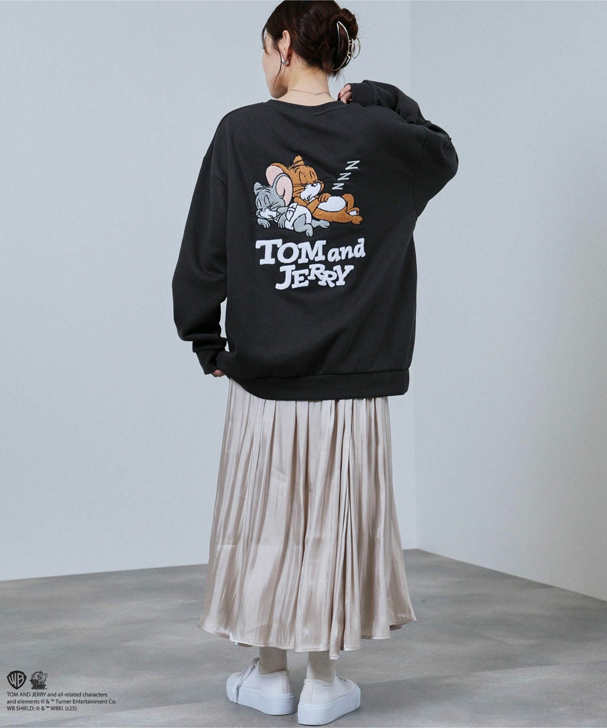 Tom and Jerry サガラ刺繍トレーナー メンズ