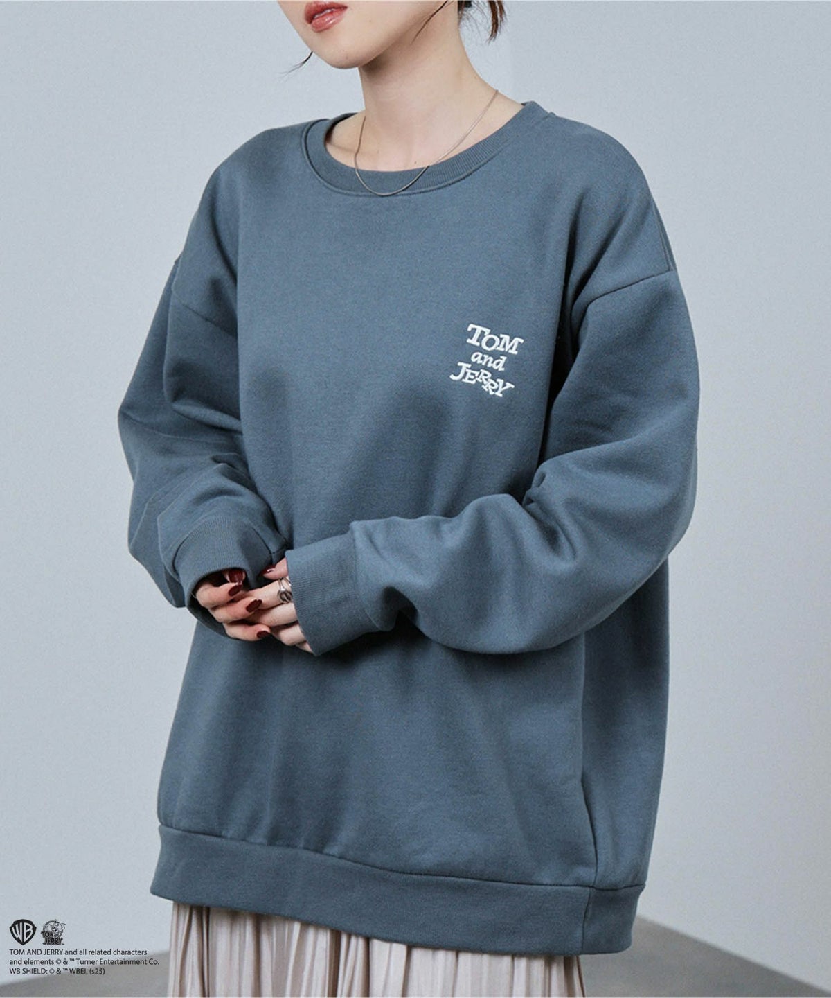 Tom and Jerry サガラ刺繍トレーナー メンズ