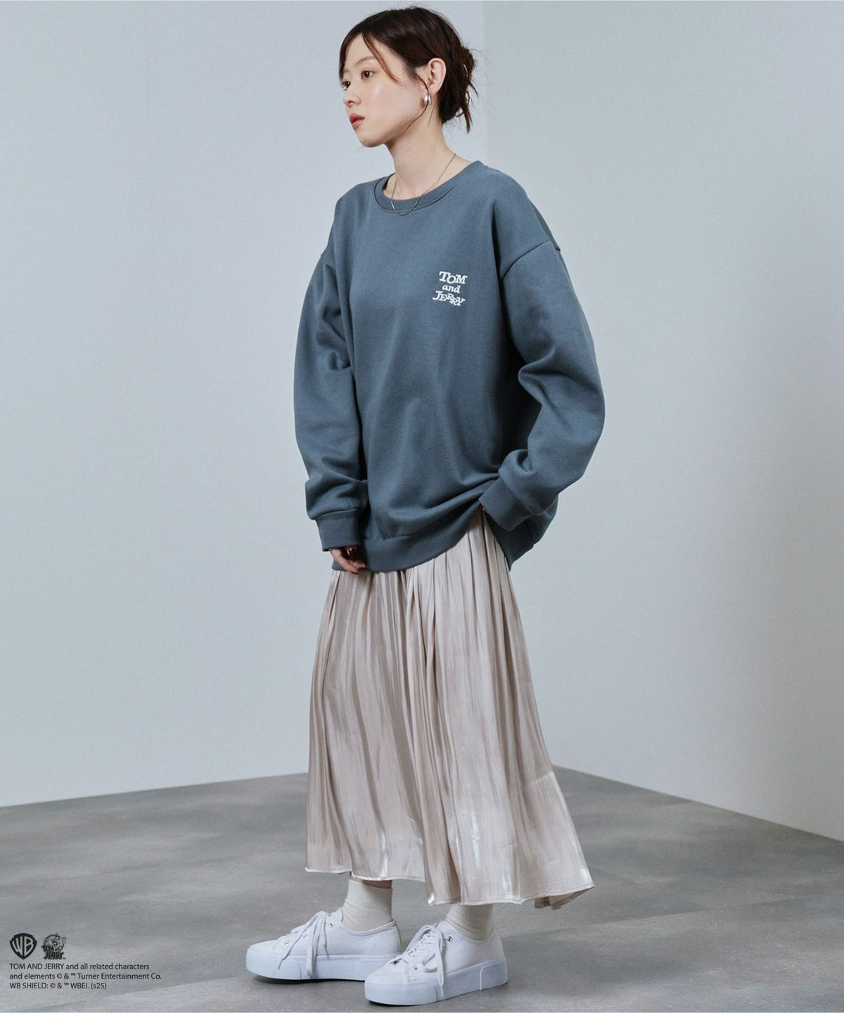 Tom and Jerry サガラ刺繍トレーナー メンズ