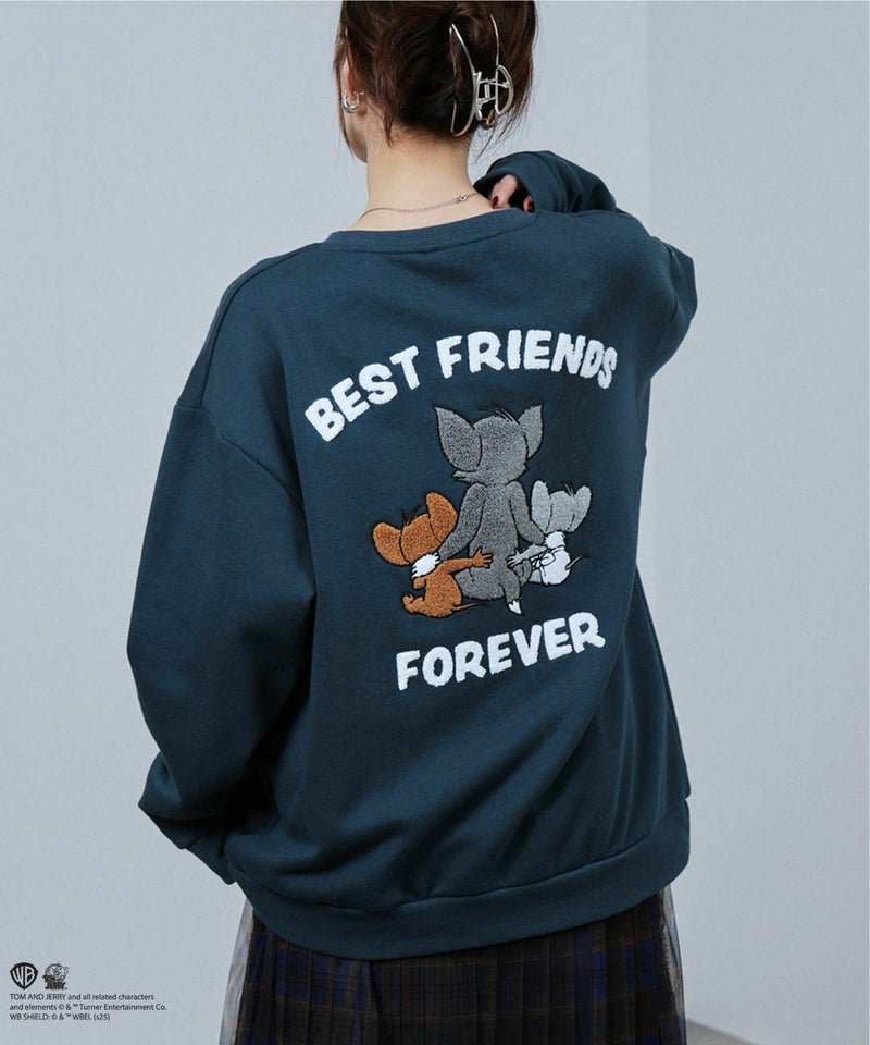 Tom and Jerry トム ジェリー タフィー サガラトレーナー メンズ商品画像-1