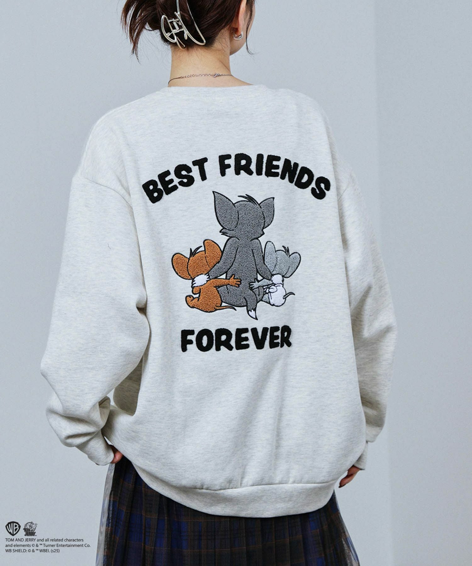 Tom and Jerry トム ジェリー タフィー サガラトレーナー メンズ