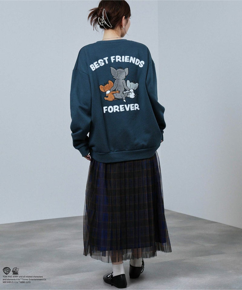 Tom and Jerry トム ジェリー タフィー サガラトレーナー メンズ商品画像-8