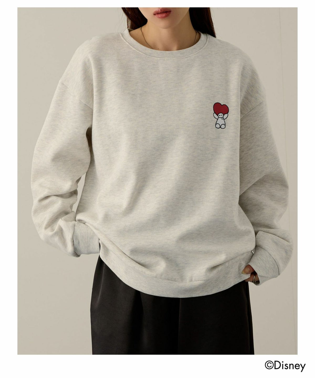 Disney 『ベイマックス』 / アーチロゴサガラトレーナー メンズ