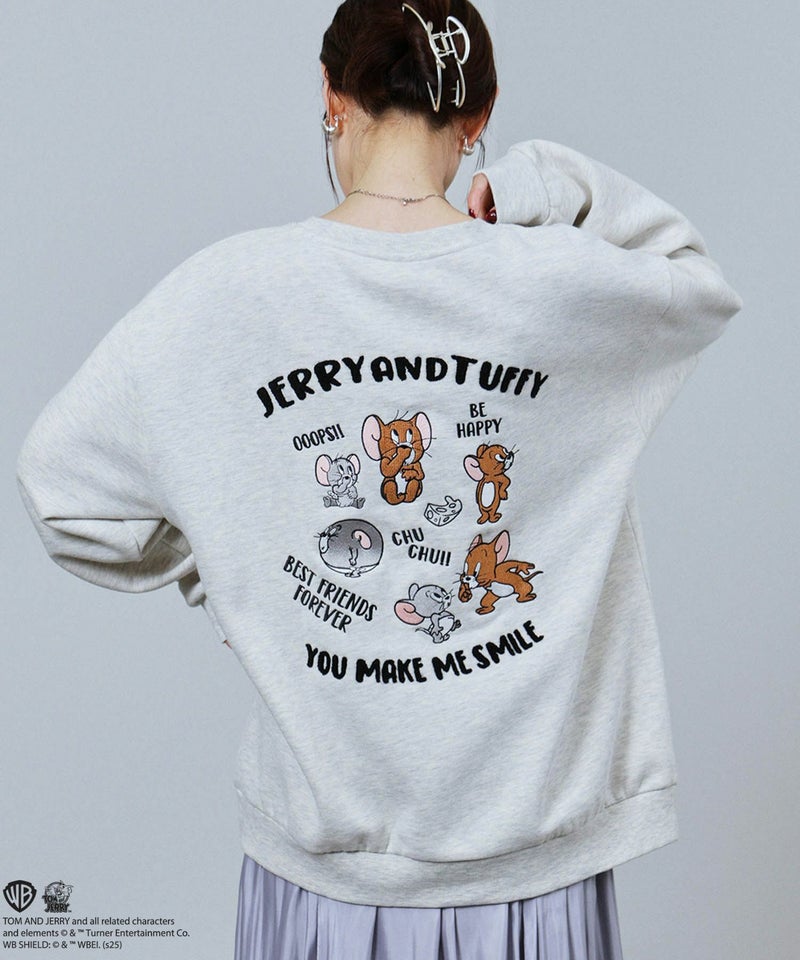 Tom and Jerry 刺繍トレーナー メンズ商品画像-1