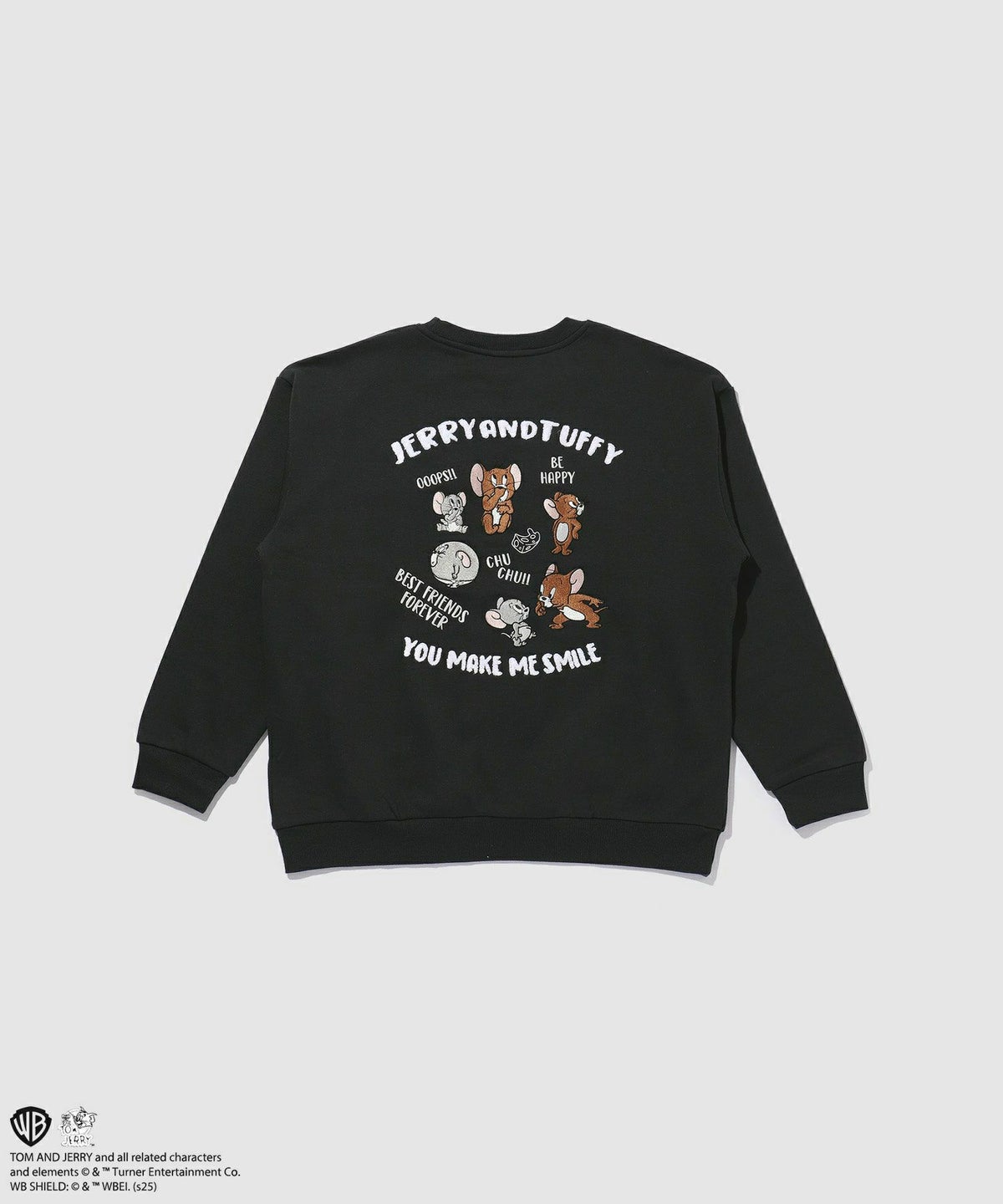 Tom and Jerry 刺繍トレーナー メンズ