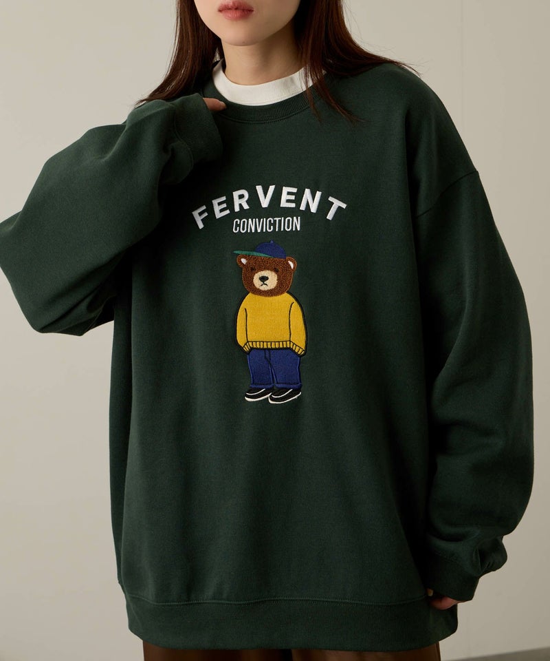 QUASH  ベアーサガラ刺繍トレーナー メンズ商品画像-3