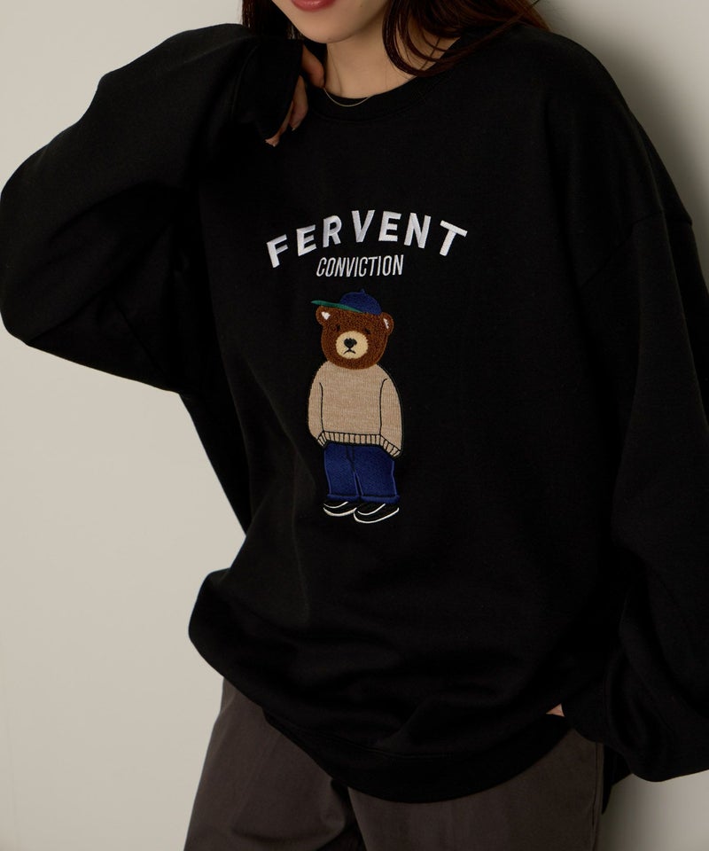 QUASH  ベアーサガラ刺繍トレーナー メンズ商品画像-4