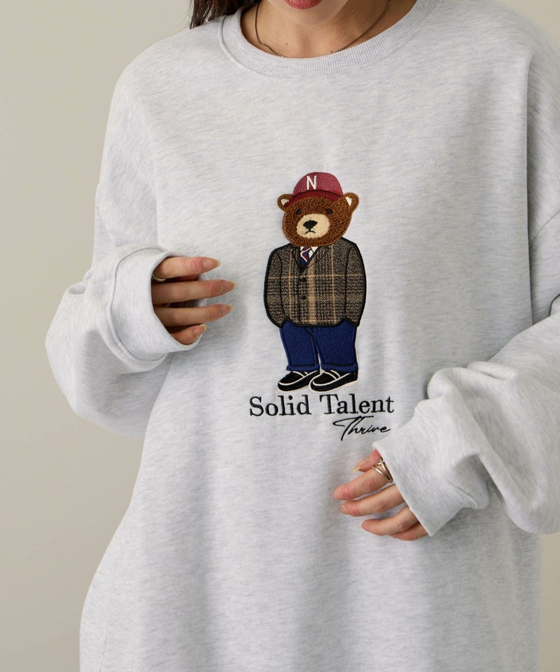 QUASH ベアーサガラ刺繍トレーナー メンズ商品画像-5